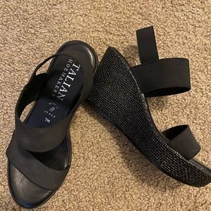 Italian black wedges